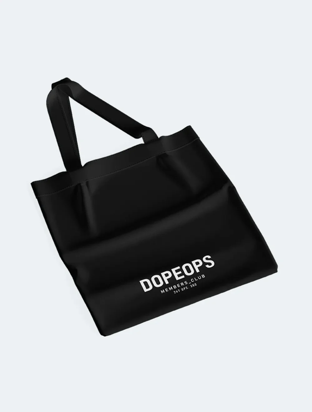 Dopeops Tote Bag Black Members Club Side