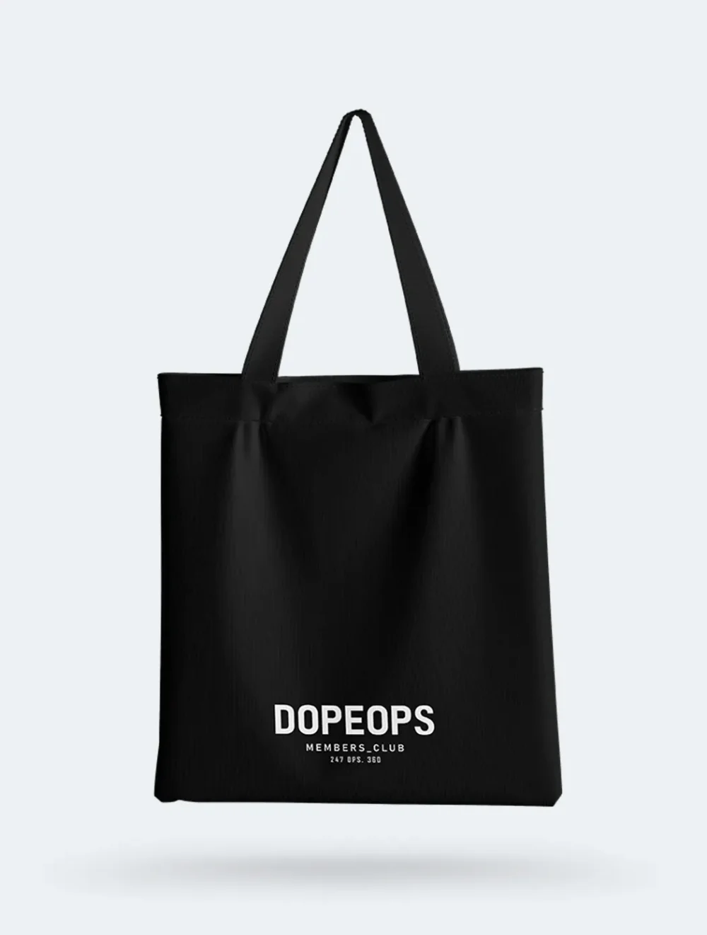 Dopeops Tote Bag Black Small Members Club